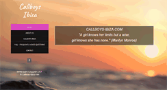 Desktop Screenshot of callboys-ibiza.com